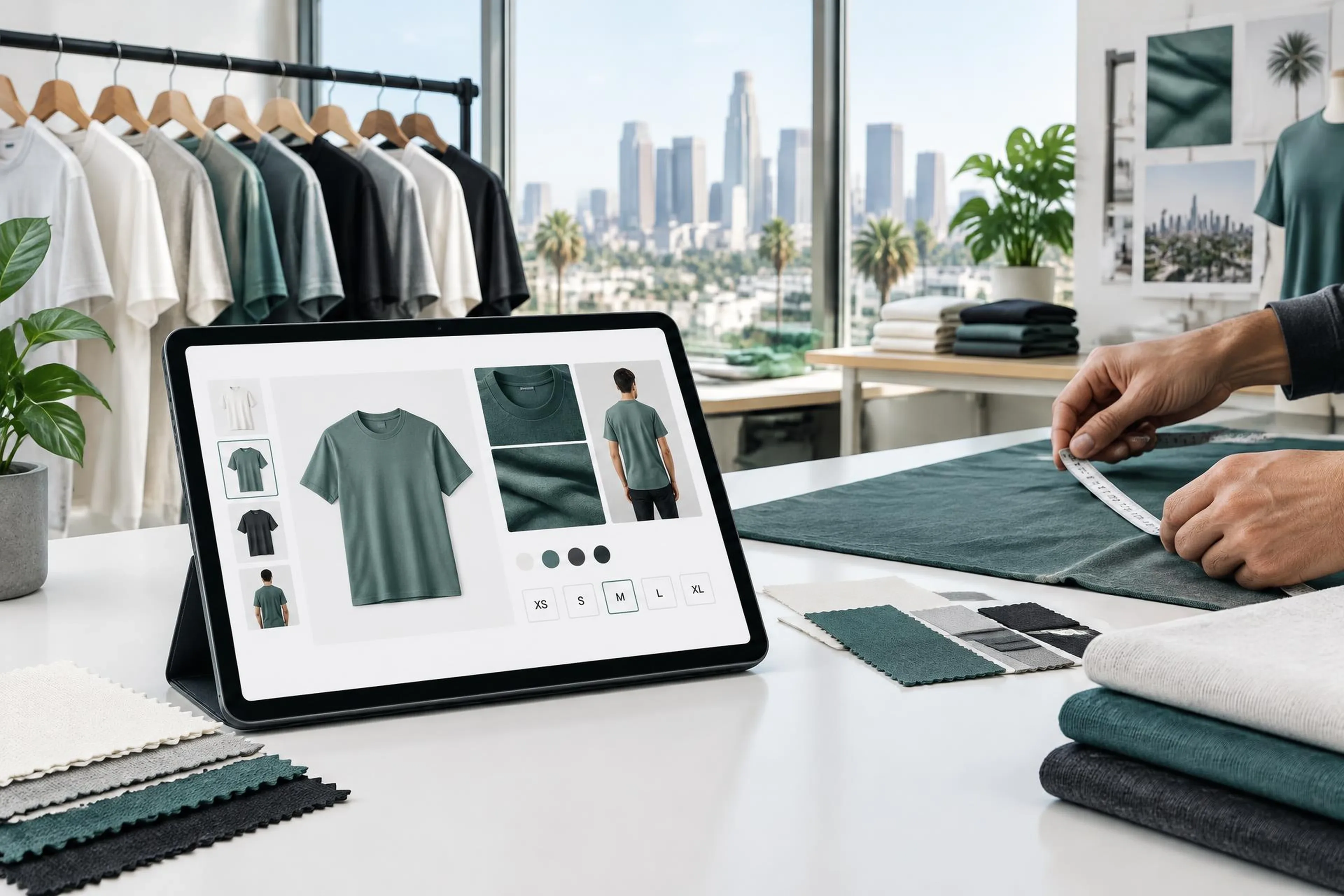 Illustrative scene: Design around two different buying journeys