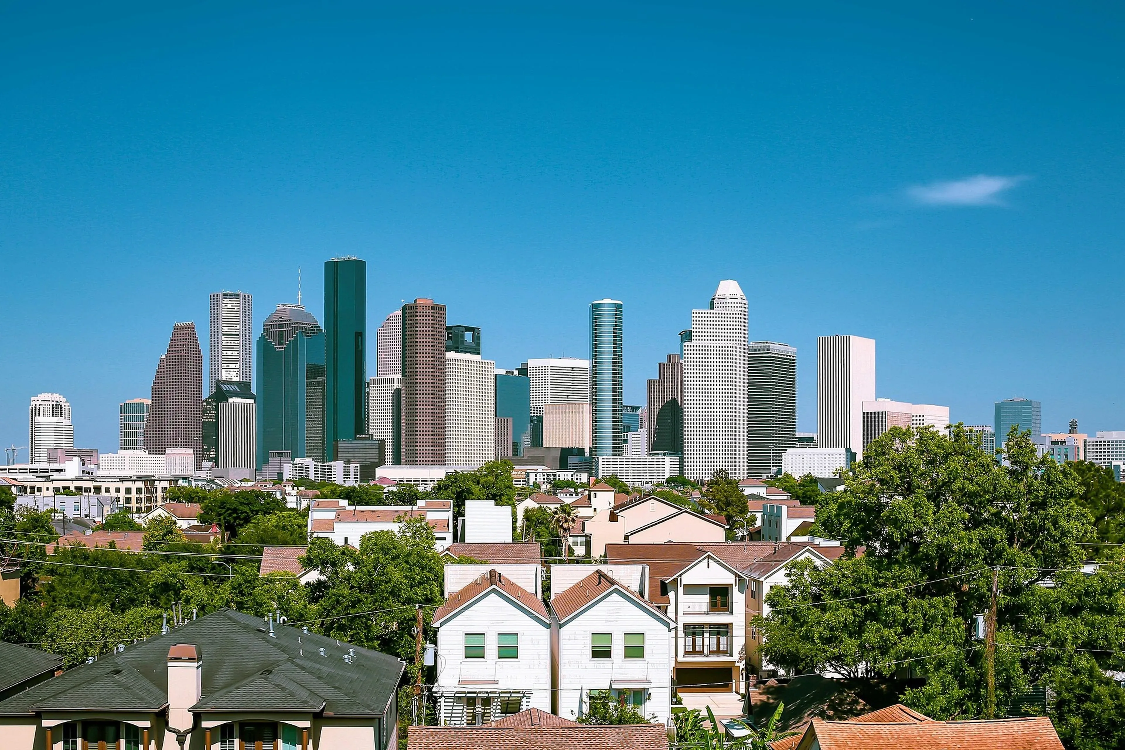 Daytime view of Houston